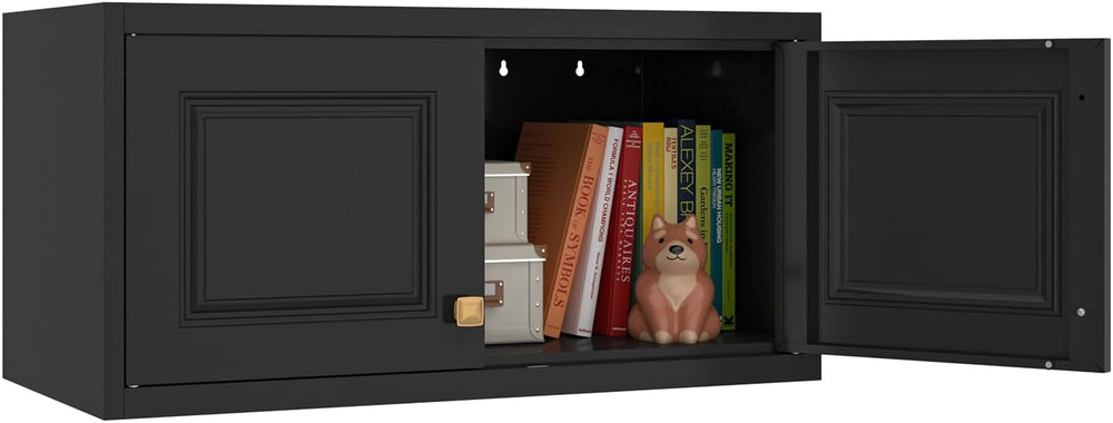 SteeLoong 15”Metal Wall Storage Cabinet,Upper Cabinet for Wardrobe