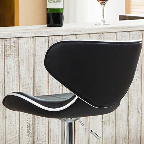 Roundhill Furniture Masaccio Cushioned Leatherette Upholstery Airlift Adjusta...
