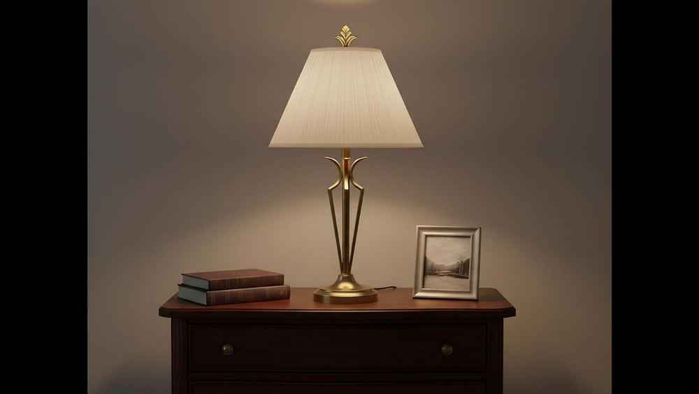 Aspen Creative 33138, Mushroom Pleated Traditional Spider Lamp Shade, Pleated...