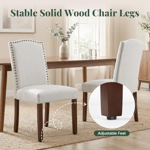 Dining Chairs Set of 2, Fabric Kitchen Chair for Living Room