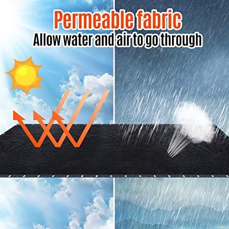 180GSM 6ft x 50ft Fence Privacy Screen Heavy Duty Fence Cover Garden Wall Bac...