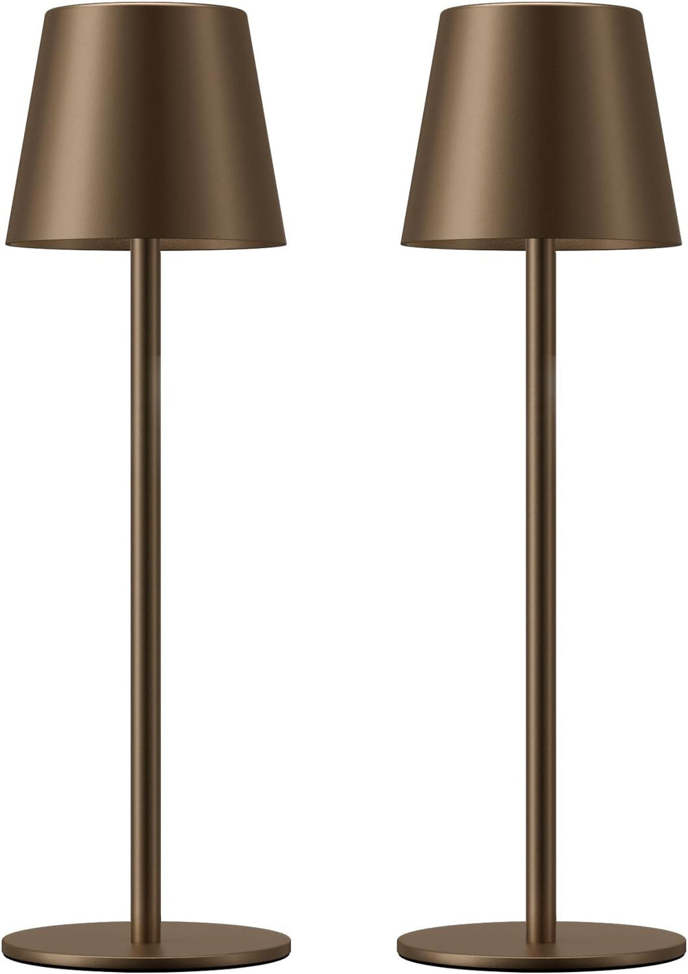 Kakanuo Brown Cordless Table Lamp Rechargeable, Battery Operated