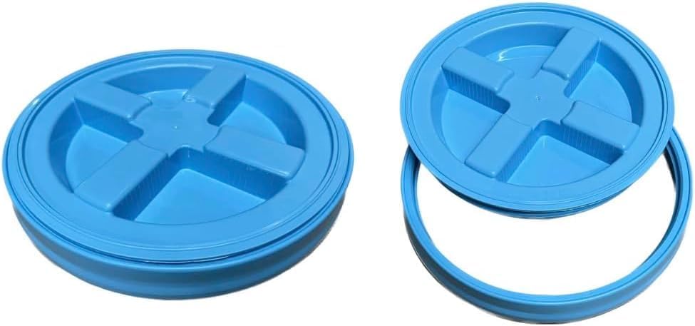 House Naturals 5 Gallon Food Grade Made in USA Plastic Bucket with Screw On A...