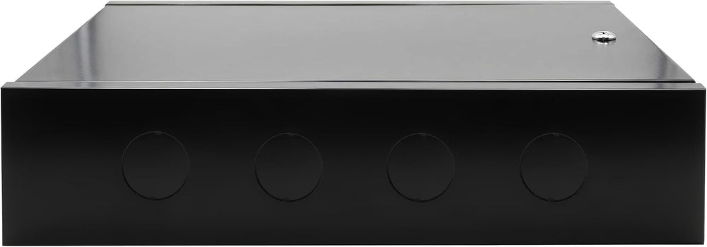 Electriduct 2U Wall Mount Rack Enclosure Network Cabinet Solid Door Black Pow...