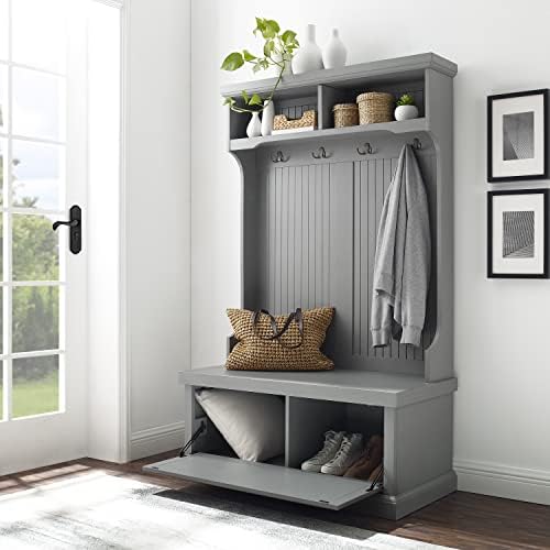 Crosley Furniture Seaside Hall Tree, Shoe Rack Bench