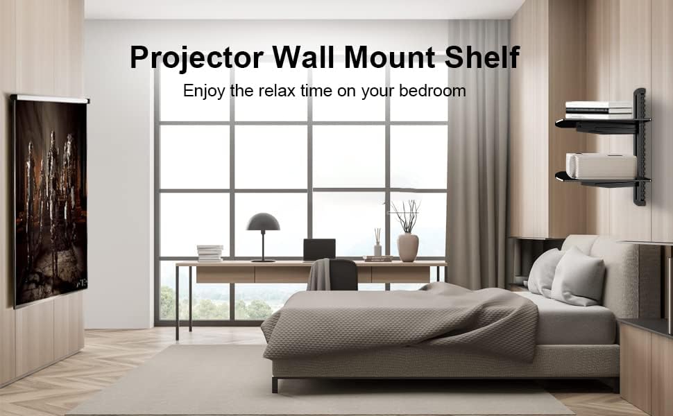 Suptek Glass Floating Shelves, TV Wall Mount with Shelf for DVD Player / PS4 ...