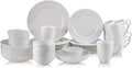 Mikasa Annabelle 40-Piece Dinnerware Set Service for 8 Bone China White
