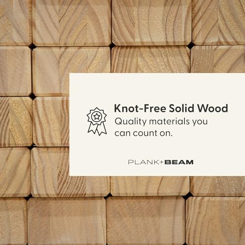 Plank+Beam Classic 72 Inch Dining Table, Rectangular, Pecan Wirebrush