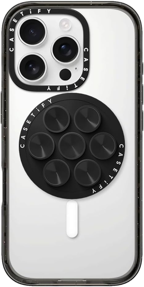 CASETiFY Snappy Snap & Stick Grip Stand Magsafe Compatible - Black
