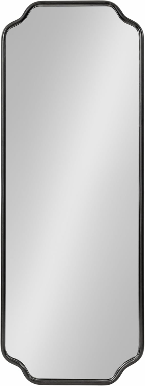 Kate and Laurel Plumley Modern Scalloped Full-Body Wall Mirror