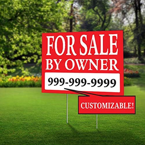 SignPro Customizable For Sale By Owner (FSBO) Sign, Personalized House For Sa...