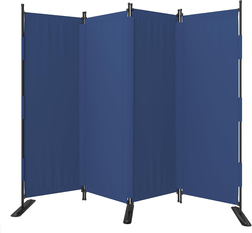 Room Divider, 4 Panel Upgraded 88” Folding Screen Highly Secretive(Blue)