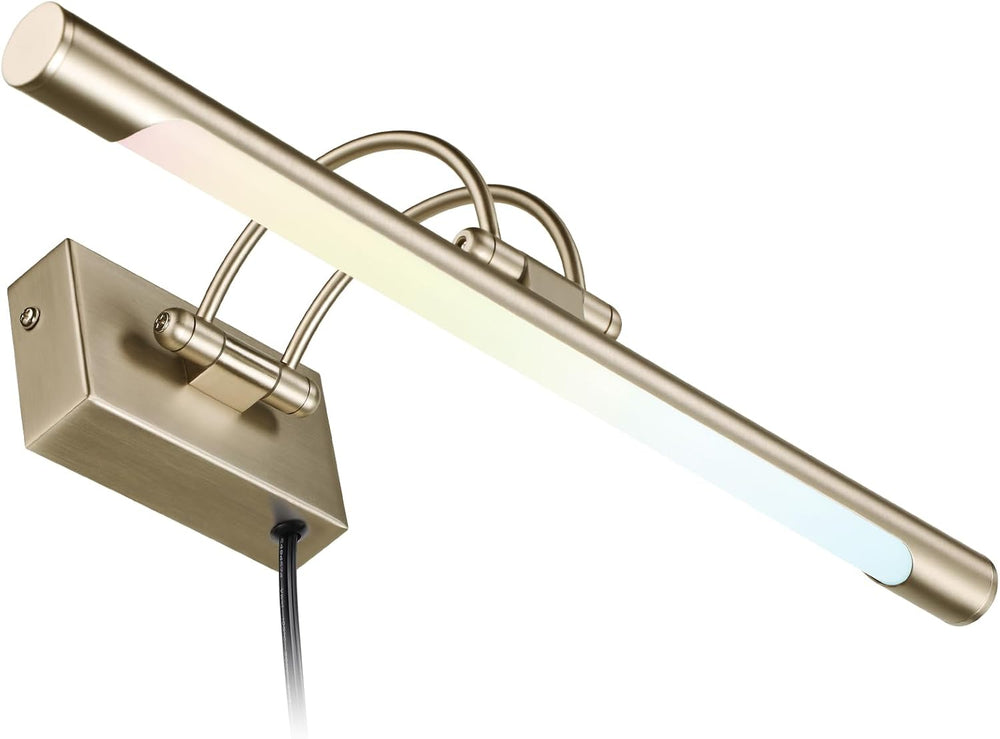 LEONLITE 3CCT Dimmable LED Picture Light, CRI90, Adjustable, Antique Brass