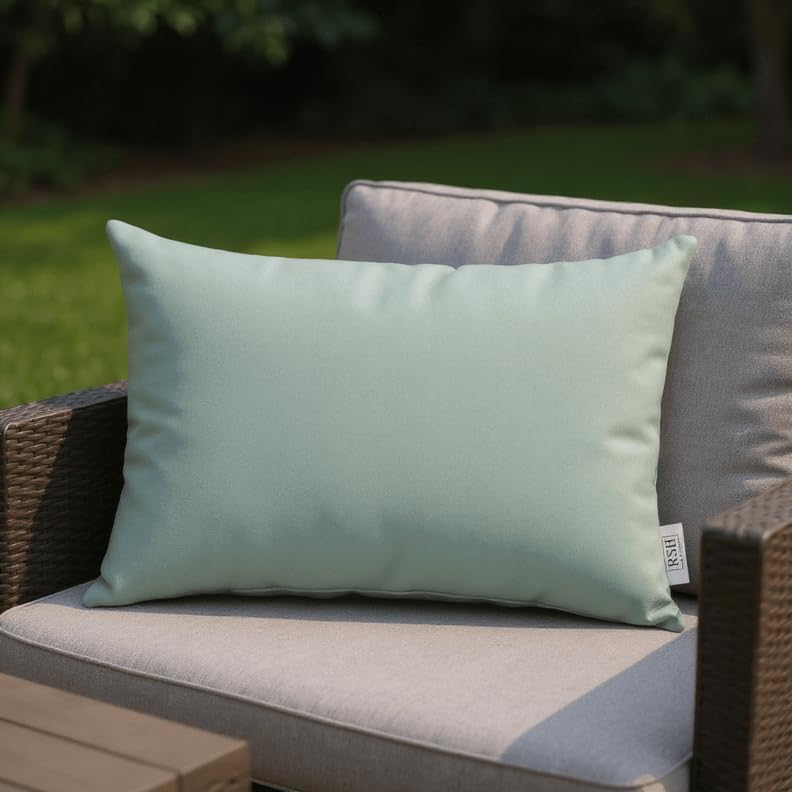 RSH DECOR Sunbrella 20" x 12" Lumbar Throw Pillows Set of 2 | Water...