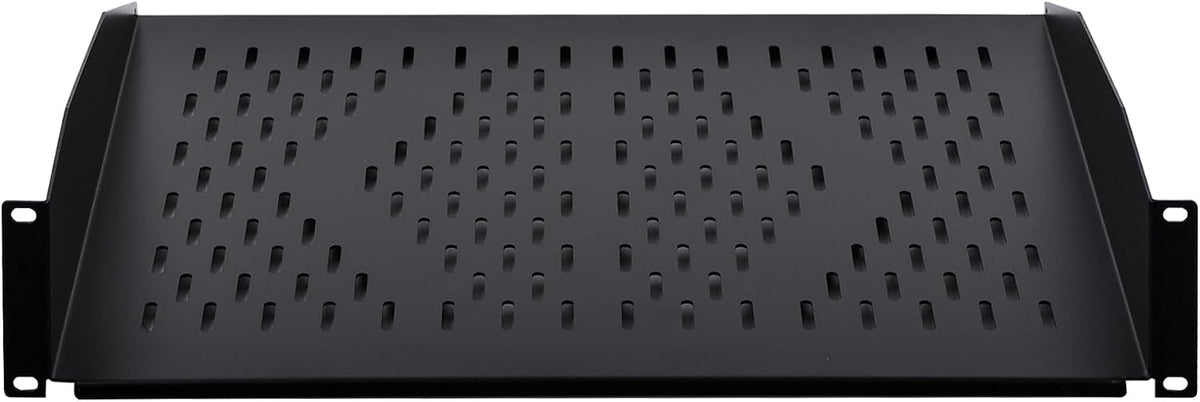 RackPath 2U Cantilever Universal Rack Shelf - 14in Deep – Rackmount Shelf for 19’’ AV/Network Equipment Racks – 55lbs Capacity - 2 Pack