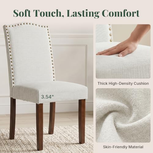 Dining Chairs Set of 2, Fabric Kitchen Chair for Living Room