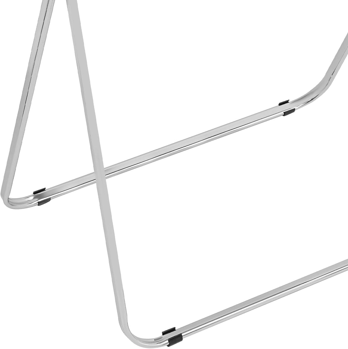Clear Foldable Side Table, Folding Tiny Writing Desk TV Tray Table Coffee Clear Bed Side Tables Space Saving No Assembly Required for Home Office Small Computer Desk 25 * 20 * 27 inch
