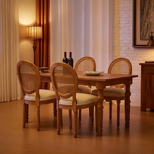 French Country Dining Chairs, Upholstered Dining Chairs Set of 6