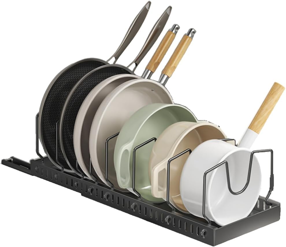 pots and pans organizer under cabinet,pot lid organizers inside cabinet holde...