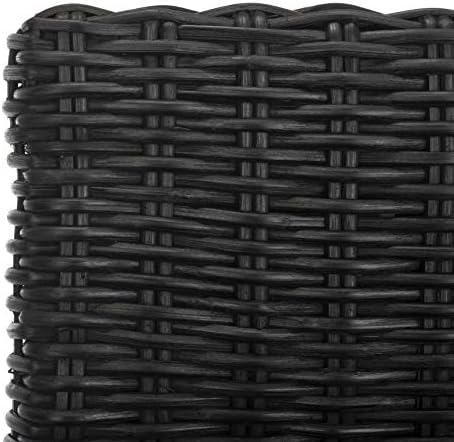 SAFAVIEH Cypress Barstool Wood Bar Stool, 29.72" Seat Black FOX6502C