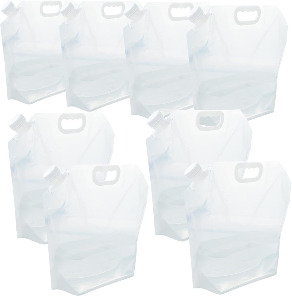 21 Gallons (8 pcs, 2.6 Gallons Each) Foldable Water Storage Containers