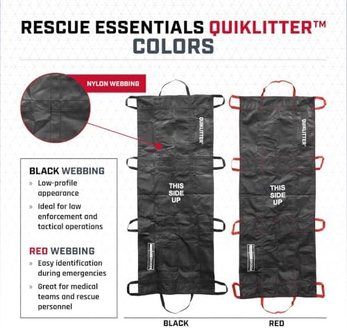 Rescue Essentials Public Access QuikLitter Stretcher 500 lb Rated, 1 Pack