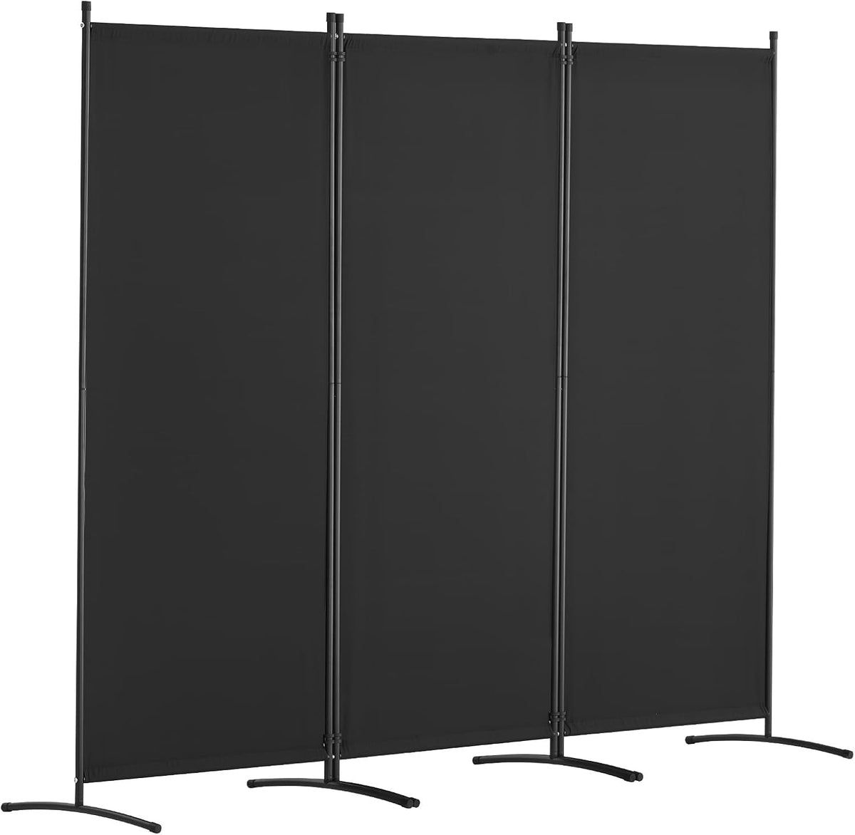 VEVOR Room Divider, 3 Panel Room Dividers and Folding Privacy Screens, Fabric Partition Room Dividers for Office, Bedroom, Dining Room, Study, Freestanding, Black