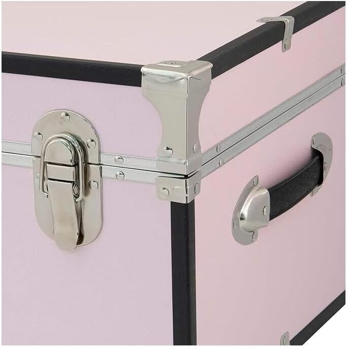 HomeStock Rustic Romance Heavy Duty 30" Under Bed College Storage Trunk ...