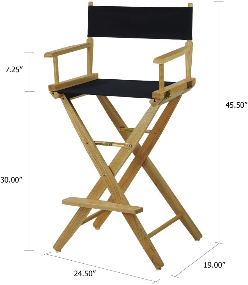 American Trails Extra-Wide Premium 30" Director's Chair Black Frame ...