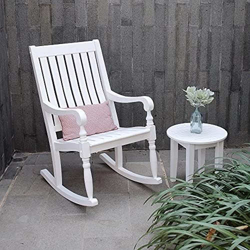 Cambridge Casual Thames Oversized Rocking Chair, White