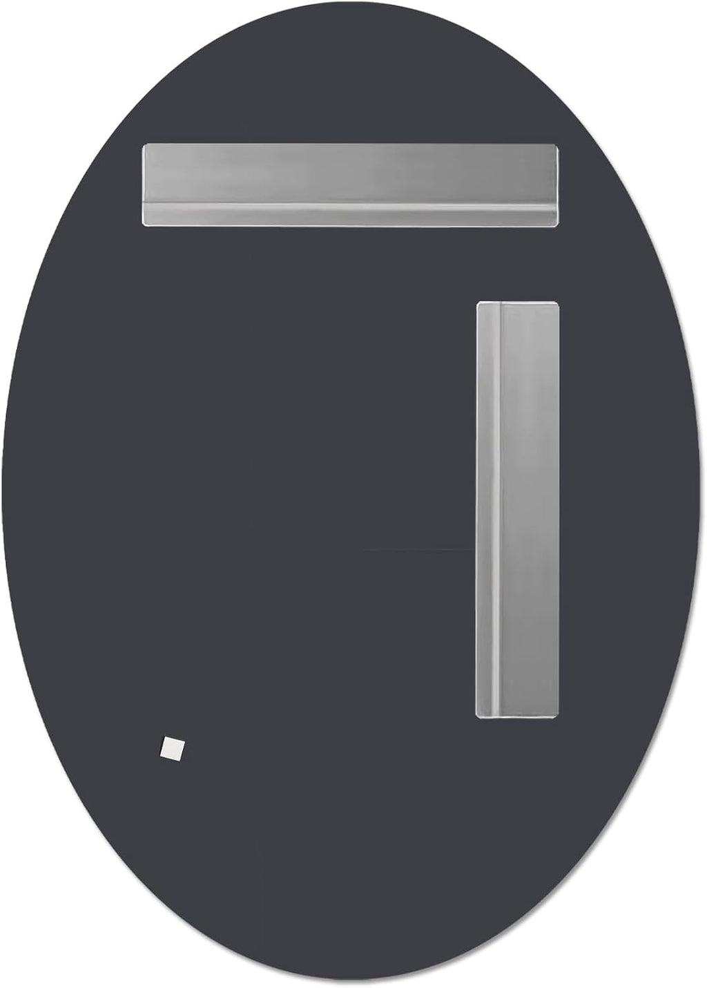 Bathroom Mirror for Over Sink 16" x 24" Oval Frameless Wall Mirror