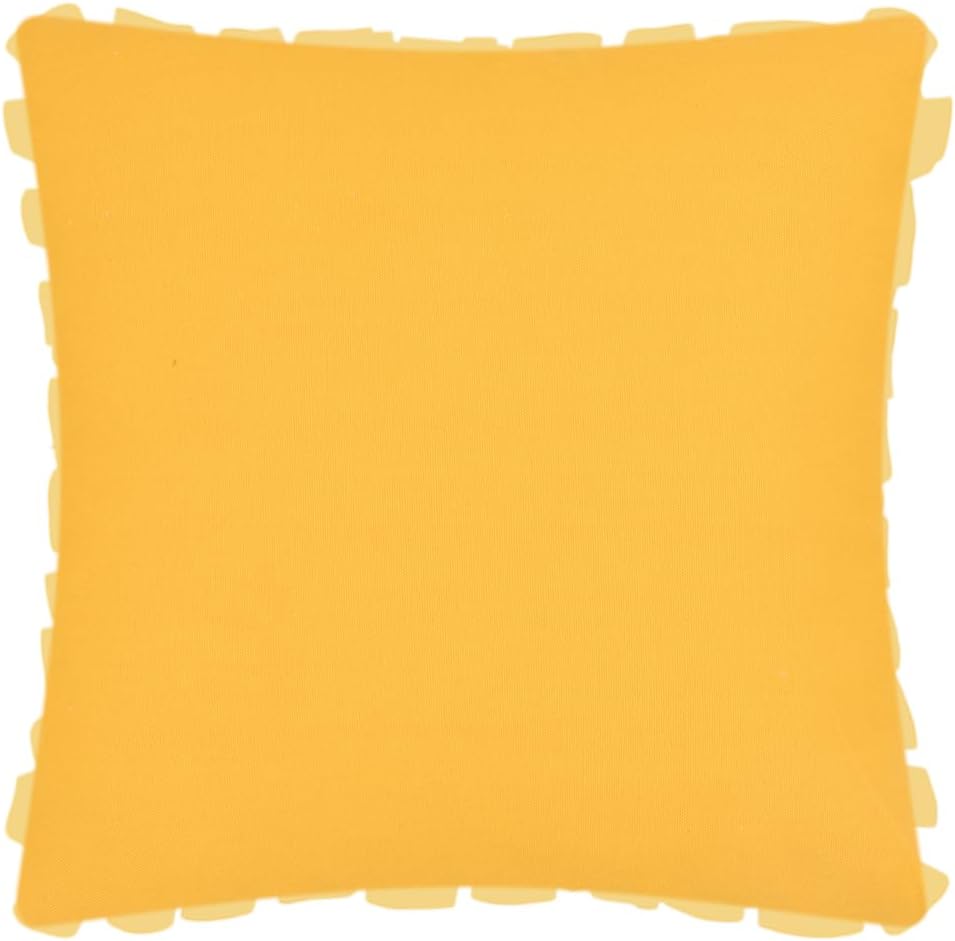 Fall Decorative Throw Pillow Cover for Couch Sofa Bed 18x18 inch Yellow