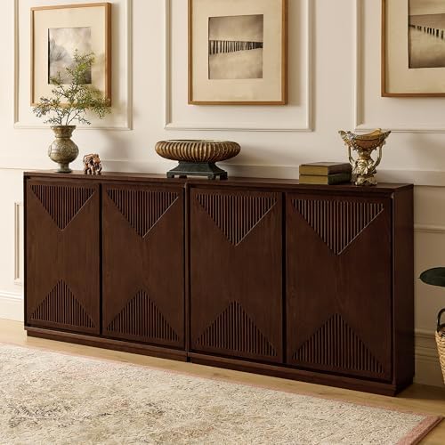 LKTART 39" Narrow Sideboard Buffet Cabinet,Bar Cabinet Solid Wood Doors