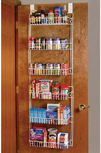 Miles Kimball Over The Door Kitchen Storage Organizer, White