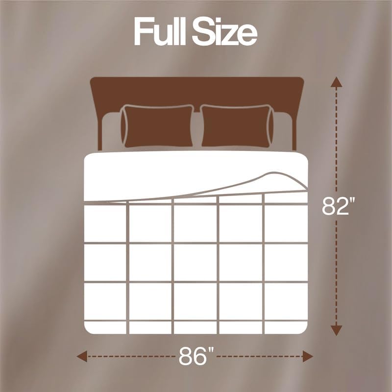Utopia Bedding Full Size Comforter, Duvet Insert, White, 82 x 86 Inches