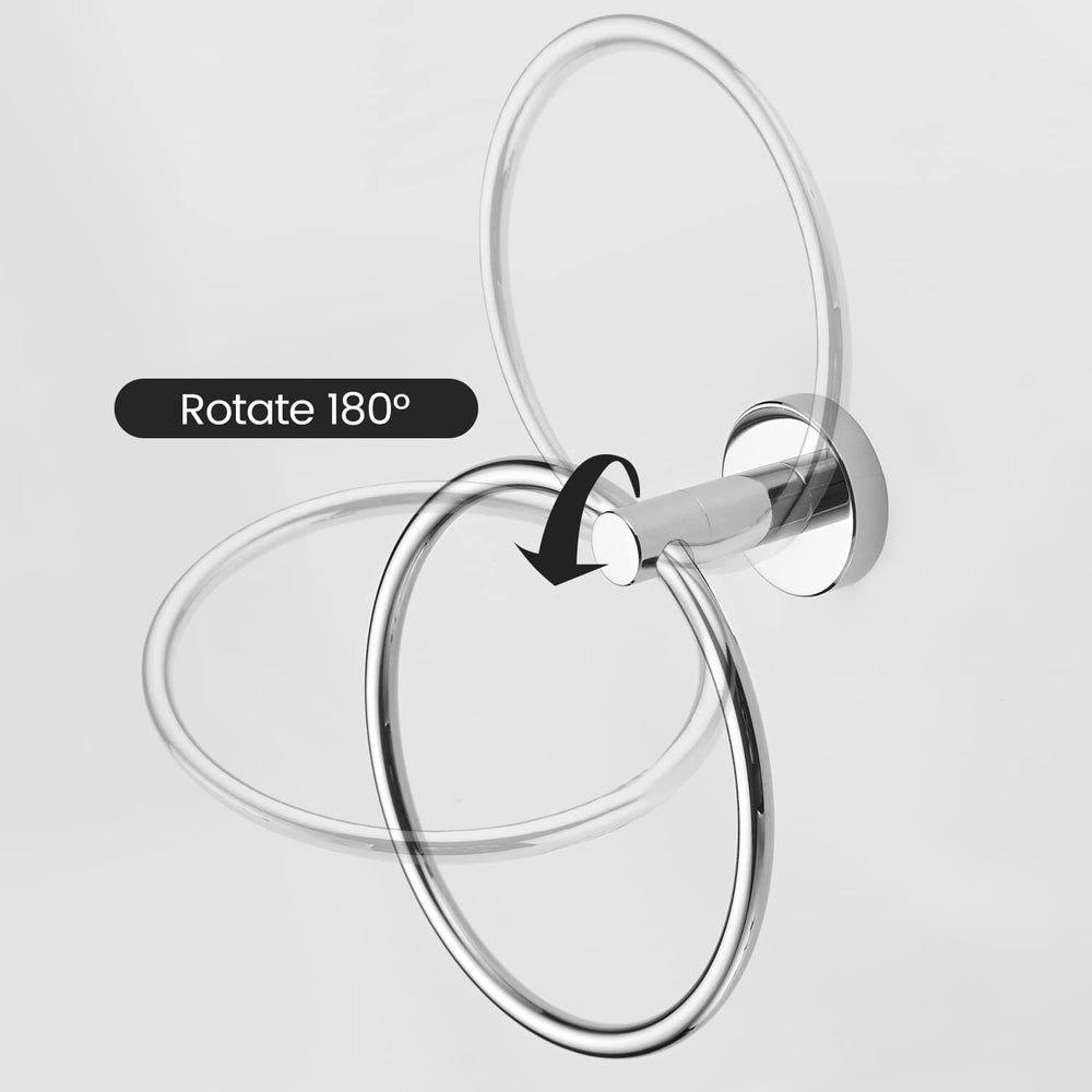 Chrome Toilet Paper Holder Towel Ring,Bathroom Hardware Set,Hand Towel Holder...