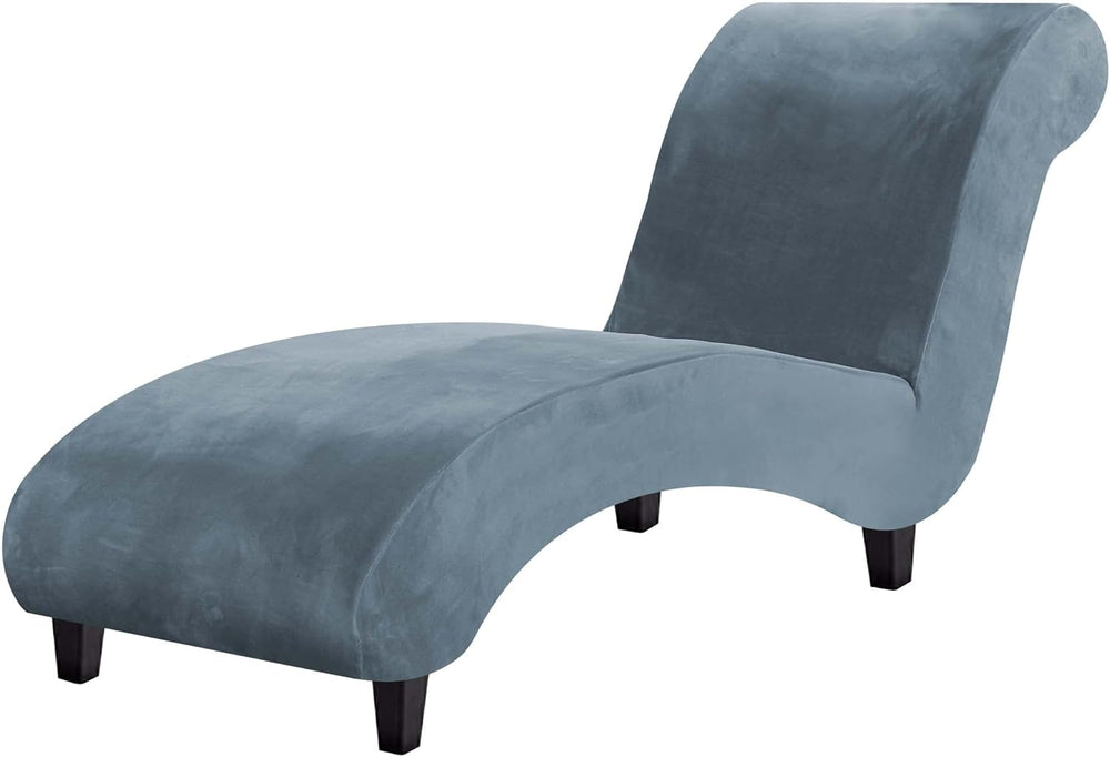 H.VERSAILTEX Chaise Lounge Cover Indoor Velvet Chaise Slipcover High Stretch ...