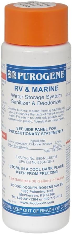 BayTec 16oz Purogene Drinking Water Treatment and Water System Sanitizer. in ...