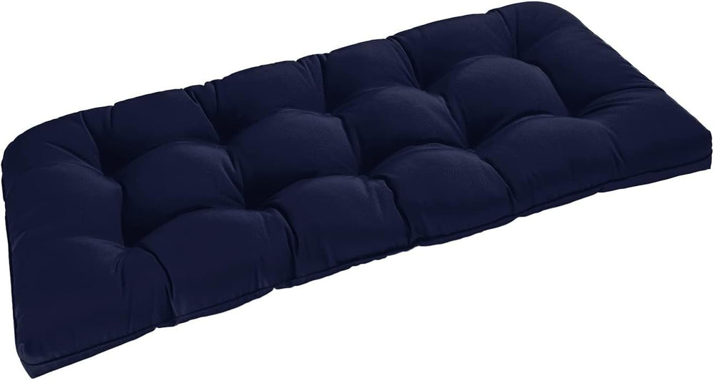 downluxe Outdoor Bench Cushion for Patio Furniture, Water Resistant Tufted Ov...