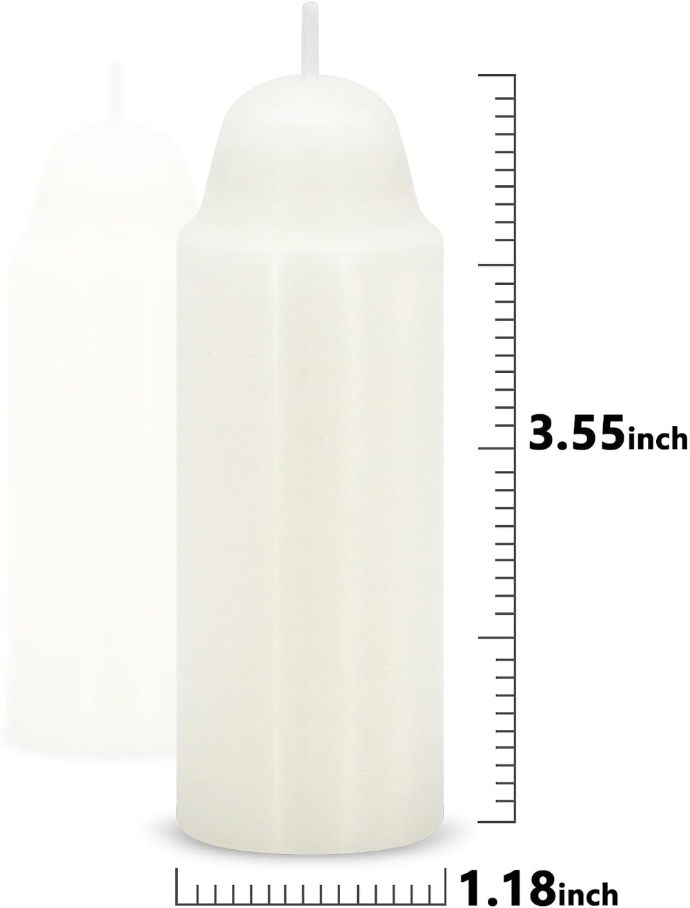Emergency Candles for Lanterns Long Burning 15 Hour White 20 Pack
