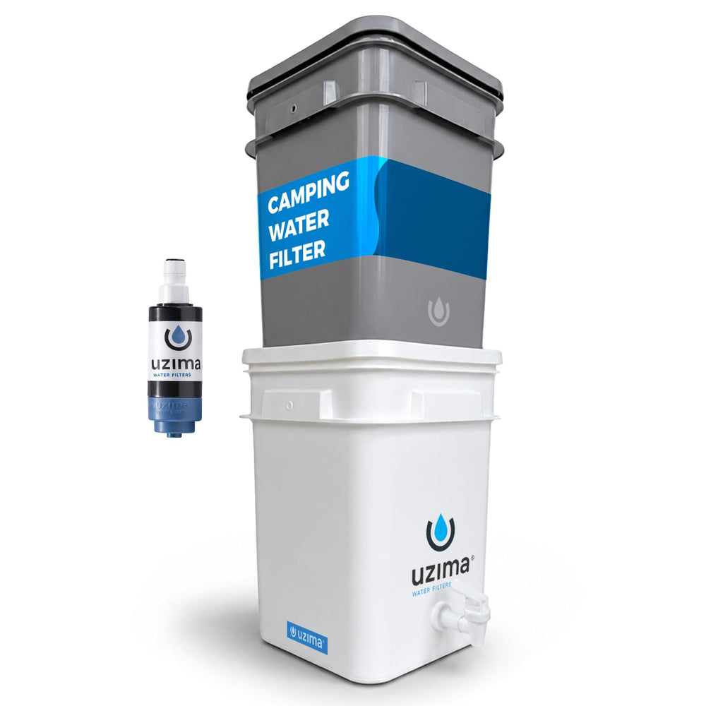 Uzima UZ-2 Camping Water Filter and Drinking Water Filter System, Portable Su...