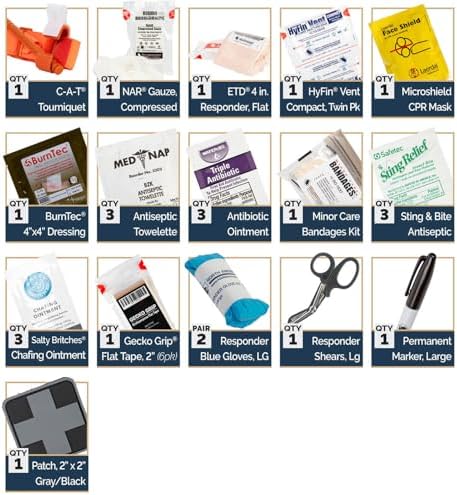 North American Rescue Door Panel Vehicle First Aid Bleeding Control Kit