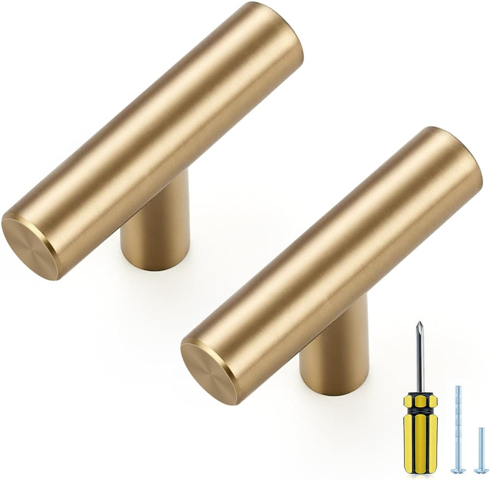 Ravinte Champagne Bronze Cabinet Handles Single Hole 30 Pack