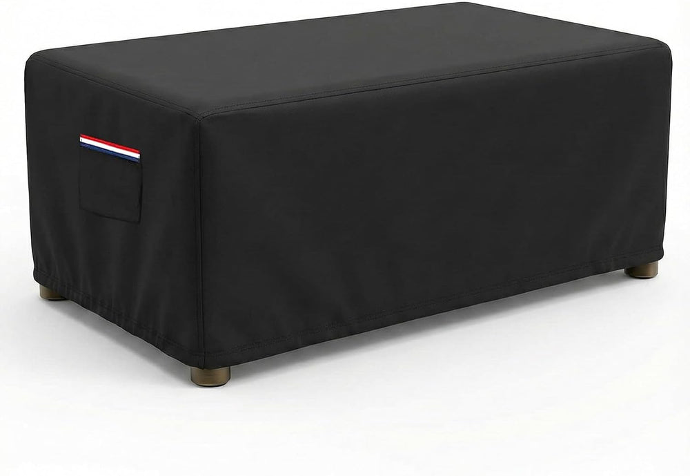 Waterproof Rectangular Patio Coffee Table Cover, 600D Heavy Duty Outdoor Furn...