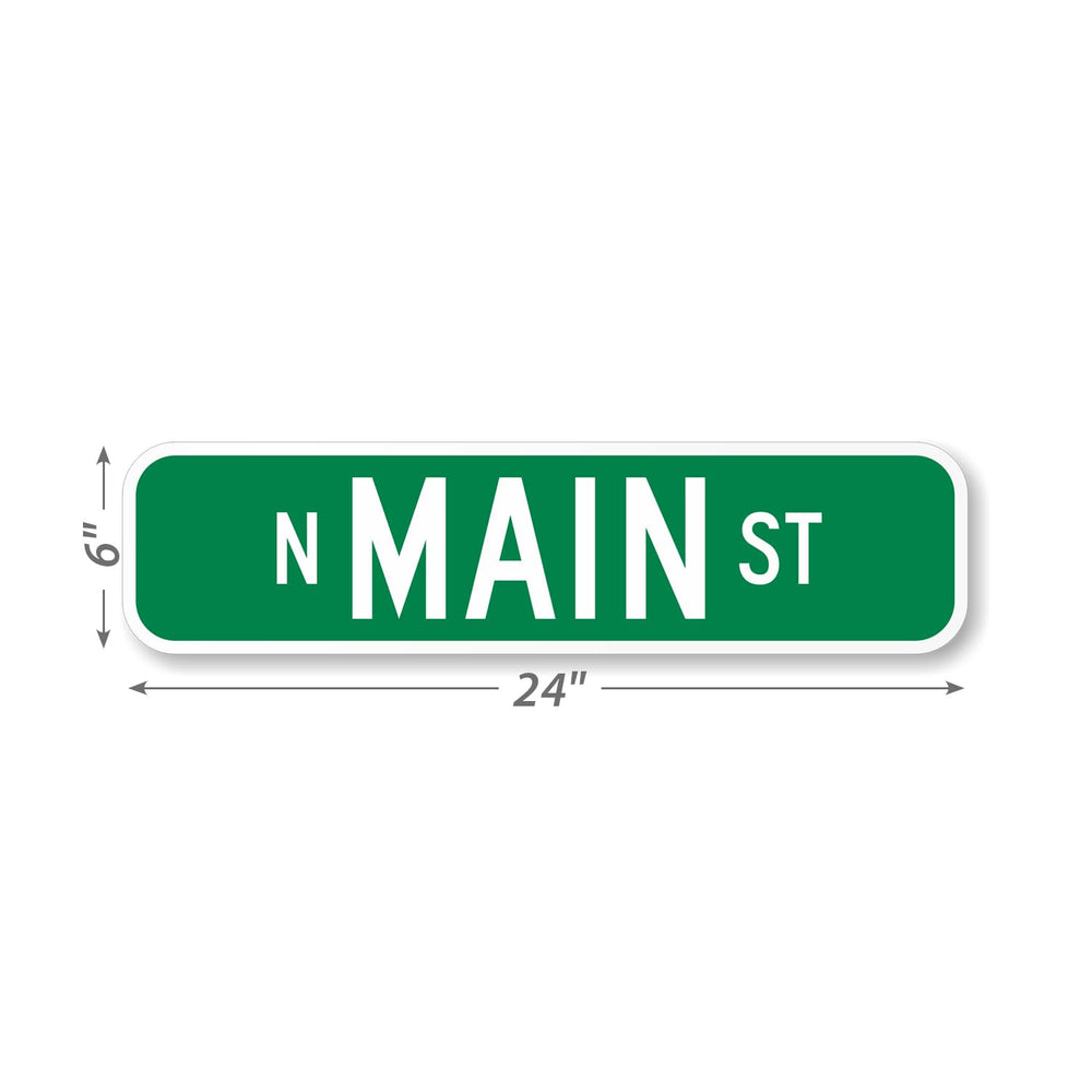 SmartSign 2-Sided Custom Street Metal Sign | 6" x 24" 3M Engineer G...