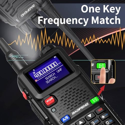 Baofeng Radio Ham Radio Handheld UV-5R Upgrade Long Range Rechargeable AR-5RM...