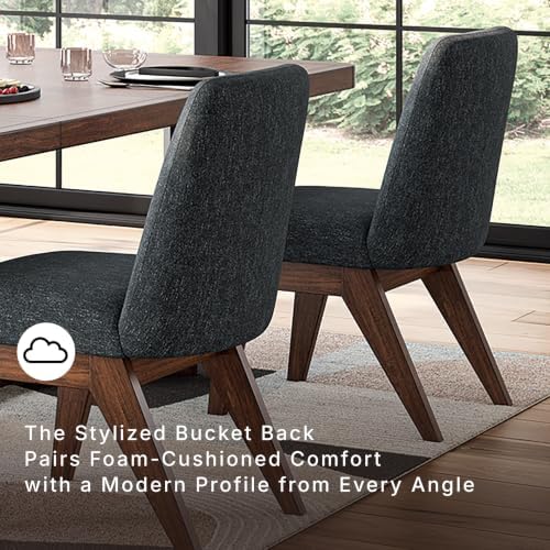Signature Design by Ashley Dining Chairs Set of 2, Black Upholstered