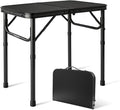 Small Camping Table 2Ft X 1.3Ft, Aluminum Portable Adjustable Table