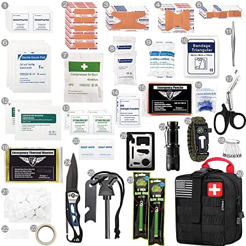 EVERLIT 250 Pcs Survival First Aid Kit