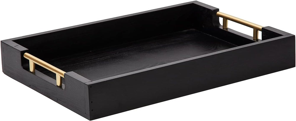 Decorative Coffee Table Ottoman Trays Modern Wood Elegant 16"x12" R...
